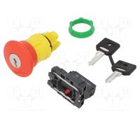 SCHNEIDER ELECTRIC Interruptor de Seguridad con Llave Harmony XB5 Rojo 22mm NC