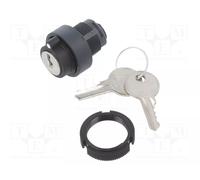 SCHNEIDER ELECTRIC Interruptor Rotativo con Llave Harmony XAC Negro 22mm
