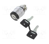 SCHNEIDER ELECTRIC Interruptor rotativo con llave Harmony XB4 22mm negro