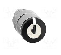 Actuador selector 3 posiciones con llave Harmony XB4 ZB4BG8