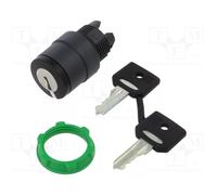 SCHNEIDER ELECTRIC Interruptor rotativo con llave Harmony XB5 de 22mm, 2 posiciones