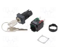 SCHNEIDER ELECTRIC Interruptor rotativo con llave Harmony XB6 Negro 16mm