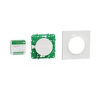 Schneider Electric - Kit Odace SFSP actuador micro + interruptor + placa estilo blanco - S520192K