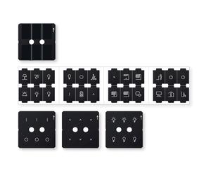 Schneider Electric KNX Pulsador Pro Sistema M Juego de láminas - MTN6270-0010