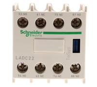 Schneider Electric LADC22 Tesys D Bloque de Contactos Aux 2 No + 2 NC, Conexión por Tornillo