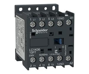 Schneider Electric LC1K0910M7 TeSys K Minicontactor 3P AC-3, 440 V 9 A, Bobina 220, 230 V CA