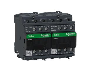 Schneider Electric LC2D09BL TeSys D Contactor Inversor, 9A 24V Bajo Consumo Antiparasitado