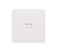 Schneider Electric Lisse White Molded - Enchufe de teléfono individual, secundario, GGBL7062S, blanco