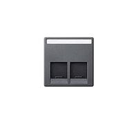 Schneider Electric MTN466514 Tapa RJ45 Doble, Antracita