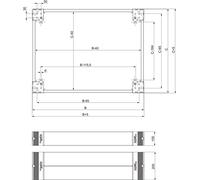 Schneider Electric NSYSPS4100 Zócalo de Panel Lateral Spacial SF/SM, 100 x 400 mm