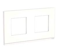 Schneider Electric NU600489 Marco 2 Elementos, Pure Blanco Traslucido