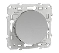 Schneider Electric Odace S530204 - Interruptor de marcha y vuelta (aluminio de 10 A, fijación por tornillos, conexión rápida)