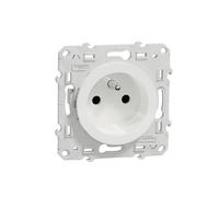 Schneider Electric Odace toma de corriente 2P+T blanco, rosca, 4 conexiones rápidas por polo