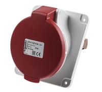 Schneider Electric PKY32F734 Toma panel en ángulo PK Pratika con conexión 32 A IP 67 380 V 3P+T 50-60 Hz