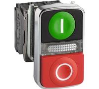 Schneider Electric, pulsador de doble contacto, modelo XB4BW73731M5