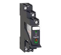 Schneider Electric Relé RXG con LTB + LED y Zócalo, 1NANC 10A, Automático, Montaje en carril DIN, Normalmente abierto, Multicolor