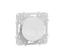 Schneider Electric S520475 Toma RJ45 Categoría 6 UTP, Blanco