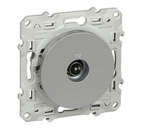 Schneider Electric S530445 Odace - Toma de televisión (aluminio)