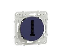 Schneider Electric S550496 Odace, interruptor en T, 8 contactos, tornillos y Cobalt