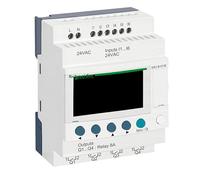 Schneider Electric SR3B101B Relé Zelio II M 6E/4R 24AC Reloj, Pantalla