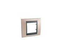 Schneider Electric U66.002.296 Marco Top 1 Elemento, Cobre Ónix