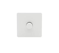 Schneider Electric Ultimate Screwless Flat Plate GU6412LMPW 1 banda 2 vías 100W/VA regulador Pintado Interior blanco