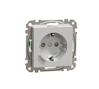 Schneider Electric Wiser Connected Schuko Socket 16A TPM sistema de aluminio M, enchufe inteligente, compatible con Amazon Alexa y Google Home, Smart Home