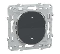 Schneider Electric - Wiser Ovalis - Interruptor persiana enrollable - 4A - zigbee - Antracita - S340567W