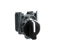 Schneider Electric Selector XB4BD53 Diámetro 22, Mango de 3 posiciones, 2 Na, Negro