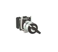 Schneider Electric XB4BG21 Conmutador selector, Ø 22 cierre de 2 posiciones, 1 NA, Color Negro