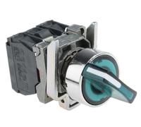 Schneider Electric XB4BK123M5 Selector Luminoso Diámetro, 22 Mango de 2 Posiciones, 240 V, 1 Na + 1 Nc, Verde