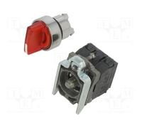SCHNEIDER ELECTRIC XB4BK124B5 Interruptor Rotativo 22mm Rojo LED 24V