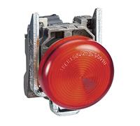Schneider Electric Piloto luminoso XB4BV64 redondo Ø22 IP65 Base BA9s 250 V Rojo