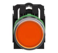 Schneider Electric XB5AW35B5 Pulsador Luminoso, 1N 1NC, 24V, 22mm Ø, 57mm x 30mm x 42mm, Naranja