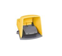 Schneider Electric XPEY310 Conmutador Pedal Sencillo con Cubierta, Plástico, 1 NC + 1 NA, Amarillo