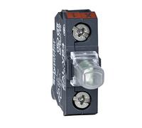 Schneider Electric ZALVB4 Bloque Luminoso para Estación de Control, LED Integral 24 V, Rojo, Juego de 5