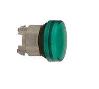 Schneider Electric ZB4BV03 Cabeza Piloto Luminoso Diámetro 22, Redonda, Lentes Lisas, Verde