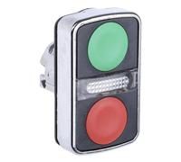 Schneider Electric ZB4BW7A3740 Cabeza Pulsador de Dos Accionada, Ø 22, IP66, IP69 K