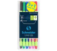 Schneider Etui 6 x Fineliner Line de Up 04, acción 5 + 1