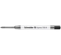 Schneider Express 735 B International - Recambio para bolígrafo de punta redonda (10 unidades, tinta negra indeleble)