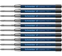 Schneider Express 735 F International - Recambio para bolígrafo de punta redonda (10 unidades, tinta negra indeleble)