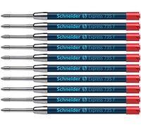 Schneider Express 735 F International - Recambio para bolígrafo de punta redonda (10 unidades, tinta roja)