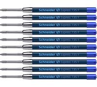 Schneider Express 735 M International - Recambio para bolígrafo de punta redonda (10 unidades, tinta azul indeleble)