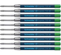 Schneider Express 735 M International - Recambio para bolígrafo de punta redonda (10 unidades, tinta verde indeleble)
