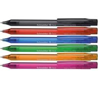 Schneider Fave - Bolígrafo de bola retráctil (50 unidades), colores surtidos
