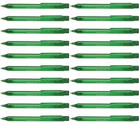 Schneider Fave - Bolígrafo (M, mecanismo de presión), pack de 20, color verde