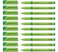 Schneider Fineliner Topliner 911 - Bolígrafo roller con punta reemplazable (0,4 mm, 10 unidades), color negro