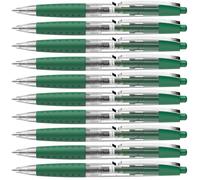 Schneider Gelion 1 - Bolígrafo de gel recargable (punta de acero inoxidable, 0,4 mm, 10 unidades), color verde