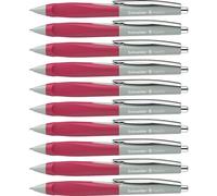 Schneider Haptify 135329 - Bolígrafo (grosor de trazo M, tinta azul, 10 unidades), color gris y magenta