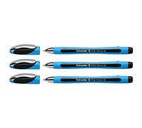 Schneider - Juego de 3 bolígrafos Slider XB tapa PTE Large goma confort negro